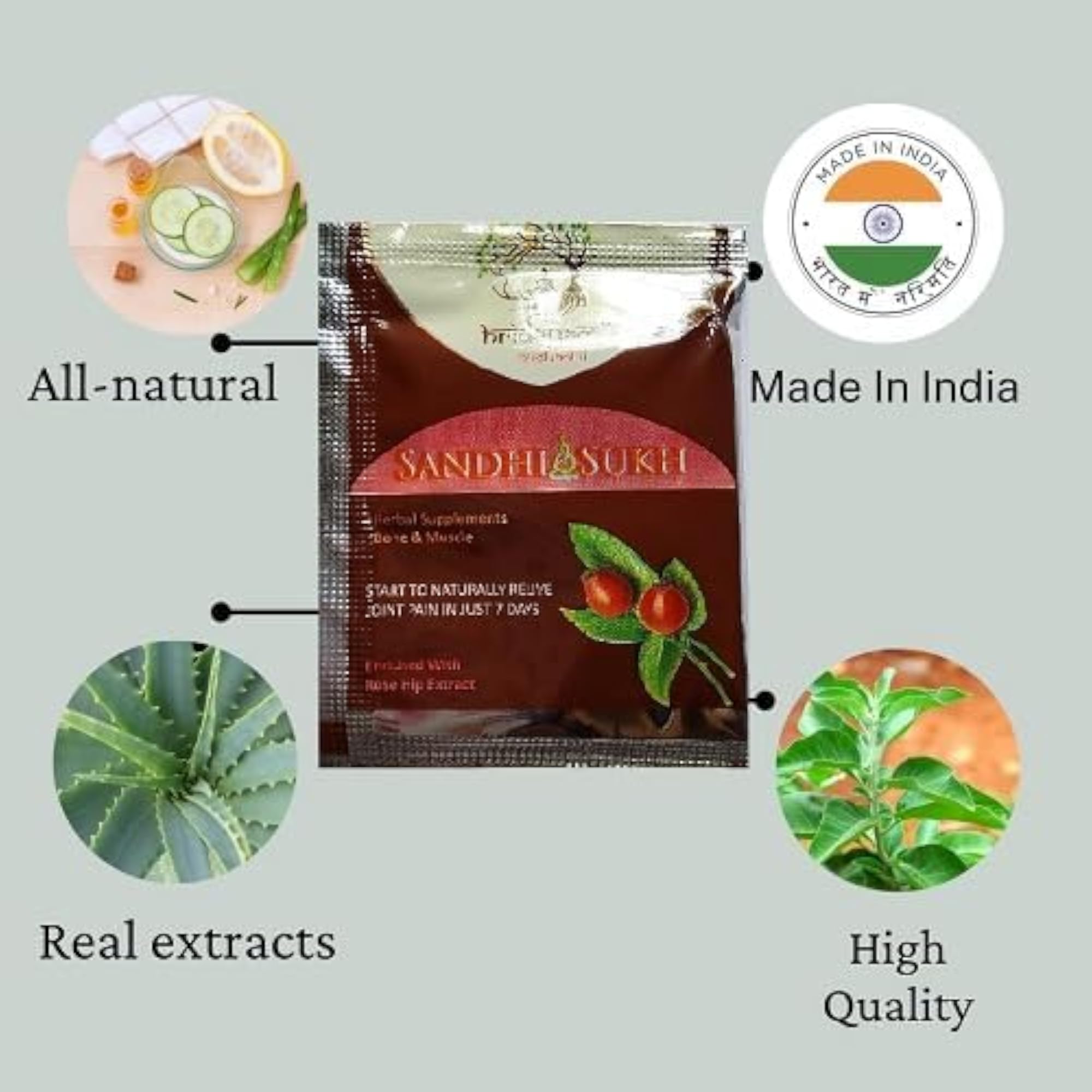 Sandhi Sukh Powder 14 PCS, Ayurvedic Wellness